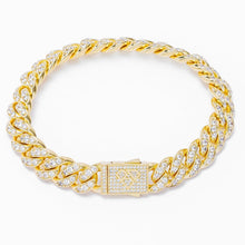 Load image into Gallery viewer, Big Daddy 12MM Bling Cuban Link Gold Iced Out Bracelet
