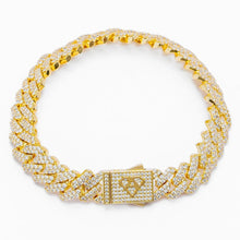 Load image into Gallery viewer, Big Daddy 12MM Full Iced Out Cuban Gold Bracelet - Bracelet
