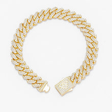 Load image into Gallery viewer, Big Daddy 12MM Full Iced Out Cuban Gold Bracelet - Bracelet
