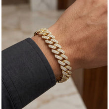 Load image into Gallery viewer, Big Daddy 12MM Full Iced Out Cuban Gold Bracelet - Bracelet
