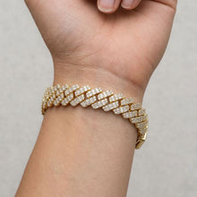 Load image into Gallery viewer, Big Daddy 12MM Gold Baguette Diamond Cuban Iced
