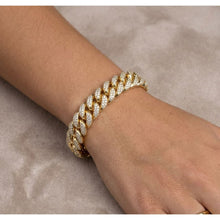 Load image into Gallery viewer, Big Daddy 12MM Gold Diamond Cuban Link Iced Out Bracelet
