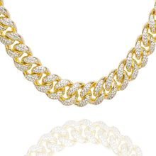 Load image into Gallery viewer, Big Daddy 12MM Gold Diamond Cuban Link Iced Out Chain
