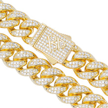 Load image into Gallery viewer, Big Daddy 12MM Gold Diamond Cuban Link Iced Out Chain
