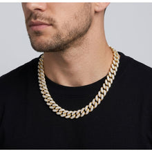 Load image into Gallery viewer, Big Daddy 12MM Gold Diamond Cuban Link Iced Out Chain
