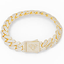Load image into Gallery viewer, Big Daddy 12MM Gold Diamond Figaro Bracelet - Bracelet
