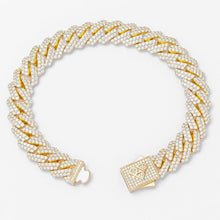Load image into Gallery viewer, Big Daddy 12MM Straight Edge Cuban Diamond Gold Iced
