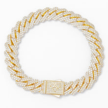 Load image into Gallery viewer, Big Daddy 12MM Straight Edge Cuban Diamond Gold Iced
