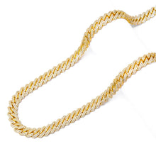 Load image into Gallery viewer, Big Daddy 12MM Straight Edge Cuban Diamond Gold Chain
