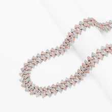 Load image into Gallery viewer, Big Daddy 18MM Solid Two-Tone Spiked Iced Out Diamond Chain
