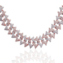 Load image into Gallery viewer, Big Daddy 18MM Solid Two-Tone Spiked Iced Out Diamond Chain
