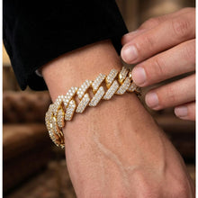 Load image into Gallery viewer, Big Daddy 19MM Straight Edge Cuban Diamond Gold Iced
