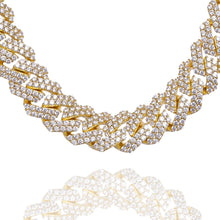 Load image into Gallery viewer, Big Daddy 19MM Straight Edge Cuban Diamond Gold Iced
