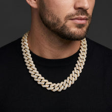 Load image into Gallery viewer, Big Daddy 19MM Straight Edge Cuban Diamond Gold Iced
