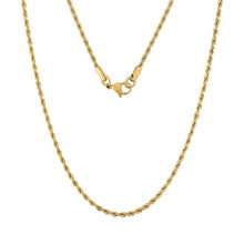 Load image into Gallery viewer, Big Daddy 2.5mm Stainless Steel Gold Rope Chain - Chain
