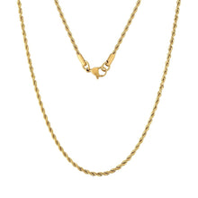 Load image into Gallery viewer, Big Daddy 2.5mm Stainless Steel Gold Rope Chain - Chain
