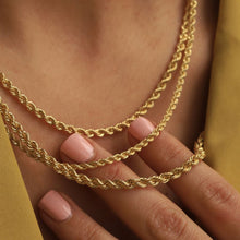 Load image into Gallery viewer, Big Daddy 2.5mm Stainless Steel Gold Rope Chain - Chain
