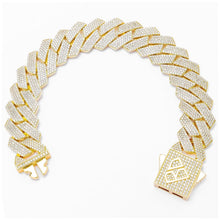 Load image into Gallery viewer, Big Daddy 20MM Iced Out Cuban Link Gold Bracelet - Bracelet
