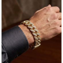 Load image into Gallery viewer, Big Daddy 20MM Iced Out Cuban Link Gold Bracelet - Bracelet
