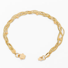 Load image into Gallery viewer, Big Daddy 3MM Gold Flat Herringbone Bracelet - Bracelet
