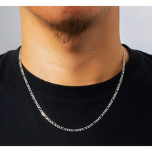 Load image into Gallery viewer, Big Daddy 3mm Stainless Steel Figaro Silver Chain - Chain
