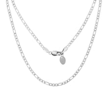 Load image into Gallery viewer, Big Daddy 3mm Stainless Steel Figaro Silver Chain - Chain
