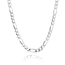Load image into Gallery viewer, Big Daddy 3mm Stainless Steel Figaro Silver Chain - Chain
