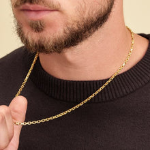 Load image into Gallery viewer, Big Daddy 3mm Stainless Steel Mariner Cable Gold Chain
