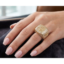 Load image into Gallery viewer, Big Daddy ’4 Pockets Full’ Baguette Iced Out Ring - Ring
