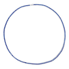 Load image into Gallery viewer, Big Daddy 4MM Silver Blue Tennis Iced Out Chain - Chain
