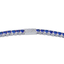 Load image into Gallery viewer, Big Daddy 4MM Silver Blue Tennis Iced Out Chain - Chain
