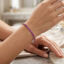 Load image into Gallery viewer, Big Daddy 4MM Silver Ruby Tennis Iced Out Bracelet
