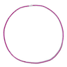 Load image into Gallery viewer, Big Daddy 4MM Silver Ruby Tennis Iced Out Chain - Chain
