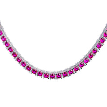 Load image into Gallery viewer, Big Daddy 4MM Silver Ruby Tennis Chain - Chain
