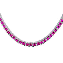 Load image into Gallery viewer, Big Daddy 4MM Silver Ruby Tennis Iced Out Chain - Chain
