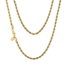 Load image into Gallery viewer, Big Daddy 4mm Stainless Steel Gold Rope Chain - Chain
