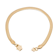Load image into Gallery viewer, Big Daddy 5MM Gold Flat Herringbone Bracelet - Bracelet
