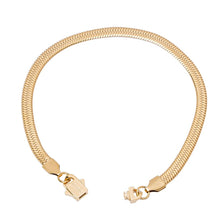 Load image into Gallery viewer, Big Daddy 5MM Gold Flat Herringbone Bracelet - Bracelet
