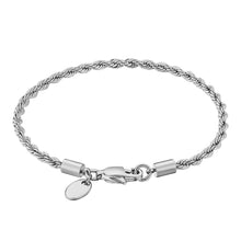 Load image into Gallery viewer, Big Daddy 5mm Rope Chain Silver Bracelet - Bracelet
