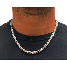 Load image into Gallery viewer, Big Daddy 5mm Stainless Steel Byzantine Silver Chain - Chain
