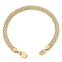 Load image into Gallery viewer, Big Daddy 6MM Gold Flat Herringbone Bracelet - Bracelet
