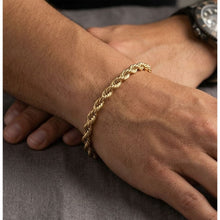 Load image into Gallery viewer, Big Daddy 6MM Gold Rope Bracelet - Bracelet
