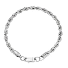 Load image into Gallery viewer, Big Daddy 6MM Silver Steel Rope Bracelet - Bracelet
