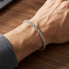 Load image into Gallery viewer, Big Daddy 6MM Silver Steel Rope Bracelet - Bracelet
