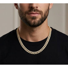 Load image into Gallery viewer, Big Daddy 8MM Bling Curb Cuban Gold Iced Out Chain - Chain
