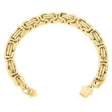 Load image into Gallery viewer, Big Daddy 8MM Byzantine 2.0 Link 18K Gold Bracelet
