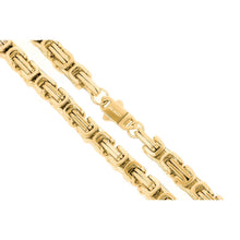 Load image into Gallery viewer, Big Daddy 8MM Byzantine Link 18K Gold Chain - Chain
