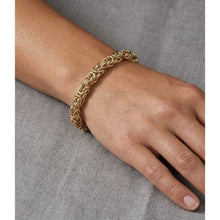 Load image into Gallery viewer, Big Daddy 8MM Byzantine Link Gold Bracelet - Bracelet
