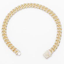 Load image into Gallery viewer, Big Daddy 8MM Cuban Link Gold Iced Out Bracelet - Bracelet
