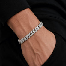 Load image into Gallery viewer, Big Daddy 8MM Cuban Link Rhodium Iced Out Bracelet
